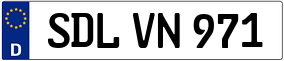 Trailer License Plate